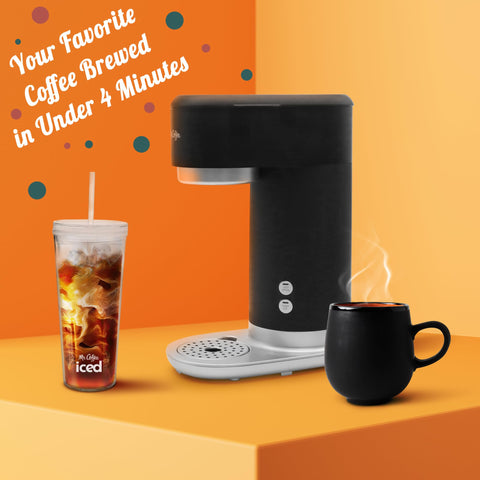 Mr. Coffee reusable filter included for pod-free brewing and savings.
