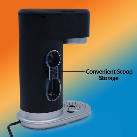 Mr. Coffee single-serve compact design fits small kitchens and desks.