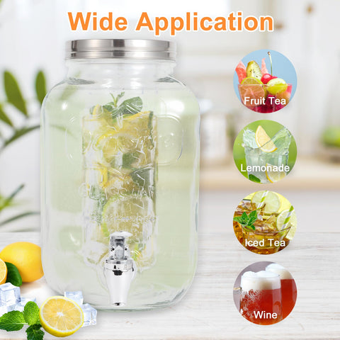 Two-spigot setup makes serving multiple beverages easier.