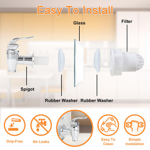Dispenser stand with metal bracket elevates display.