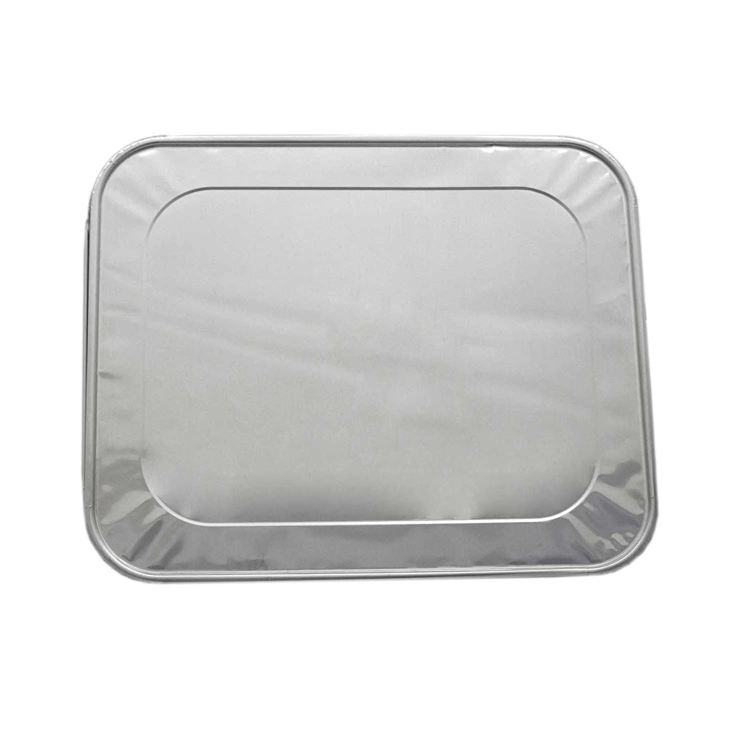 Mr Miracle half-size foil lid on a 9x13 pan seals moisture for leftovers