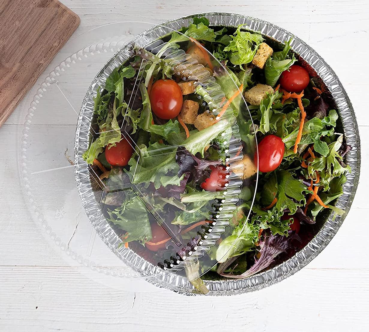 Mr Miracle sturdy disposable pans simplify cleanup after events.