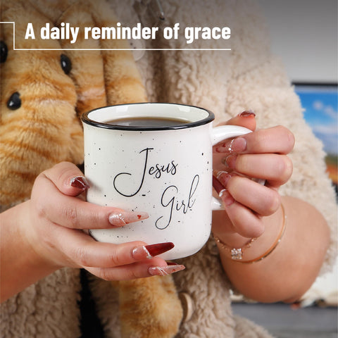 Mr. Pen daily devotion mug featuring Jesus Girl design for study sessions.