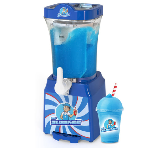 Mr Slushee slushie machine front view in a modern kitchen for quick, refreshing treats.