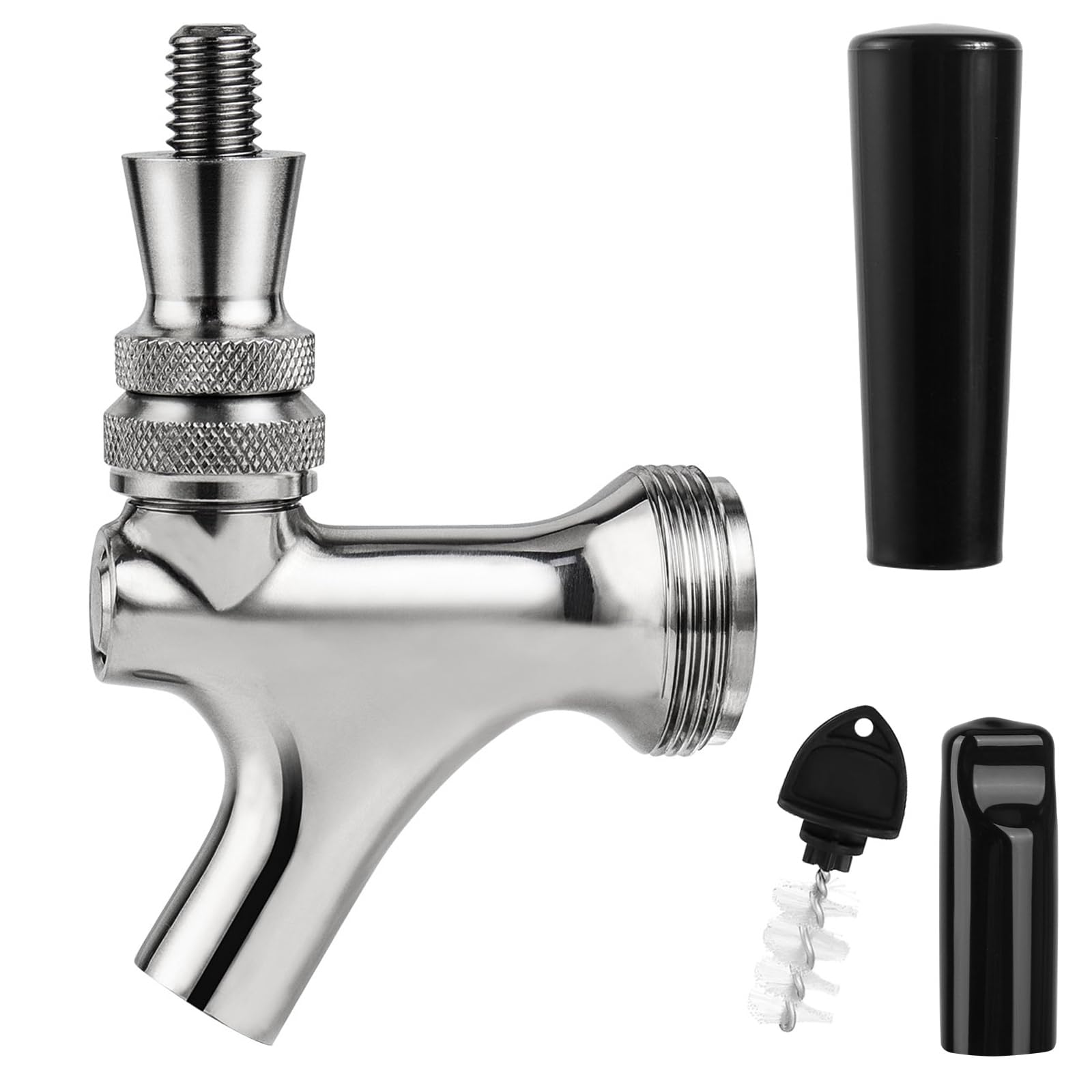 MRbrew beer faucet with stainless core pours smoothly for clean, flavorful beers.