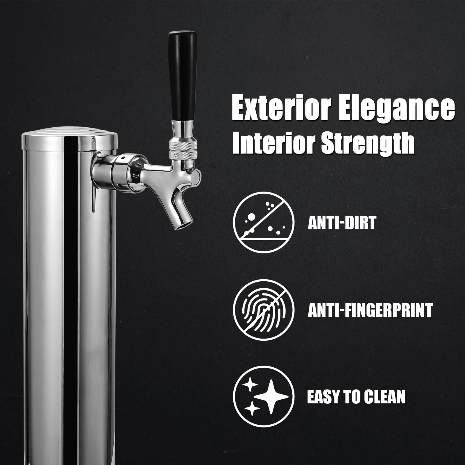 MRbrew 1-8 thread compatibility for seamless integration with taps and kegerators.