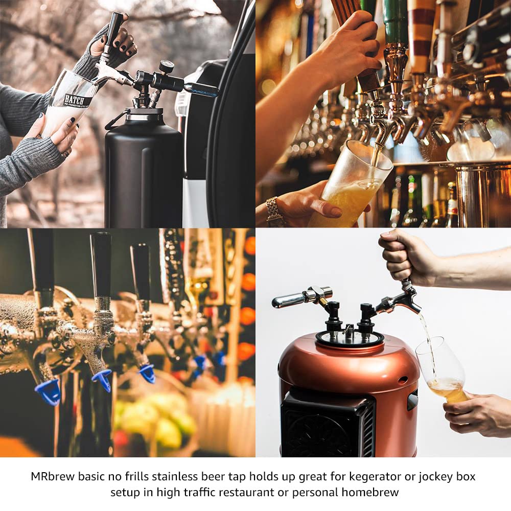 MRbrew durable stainless construction maintains a polished look under high traffic