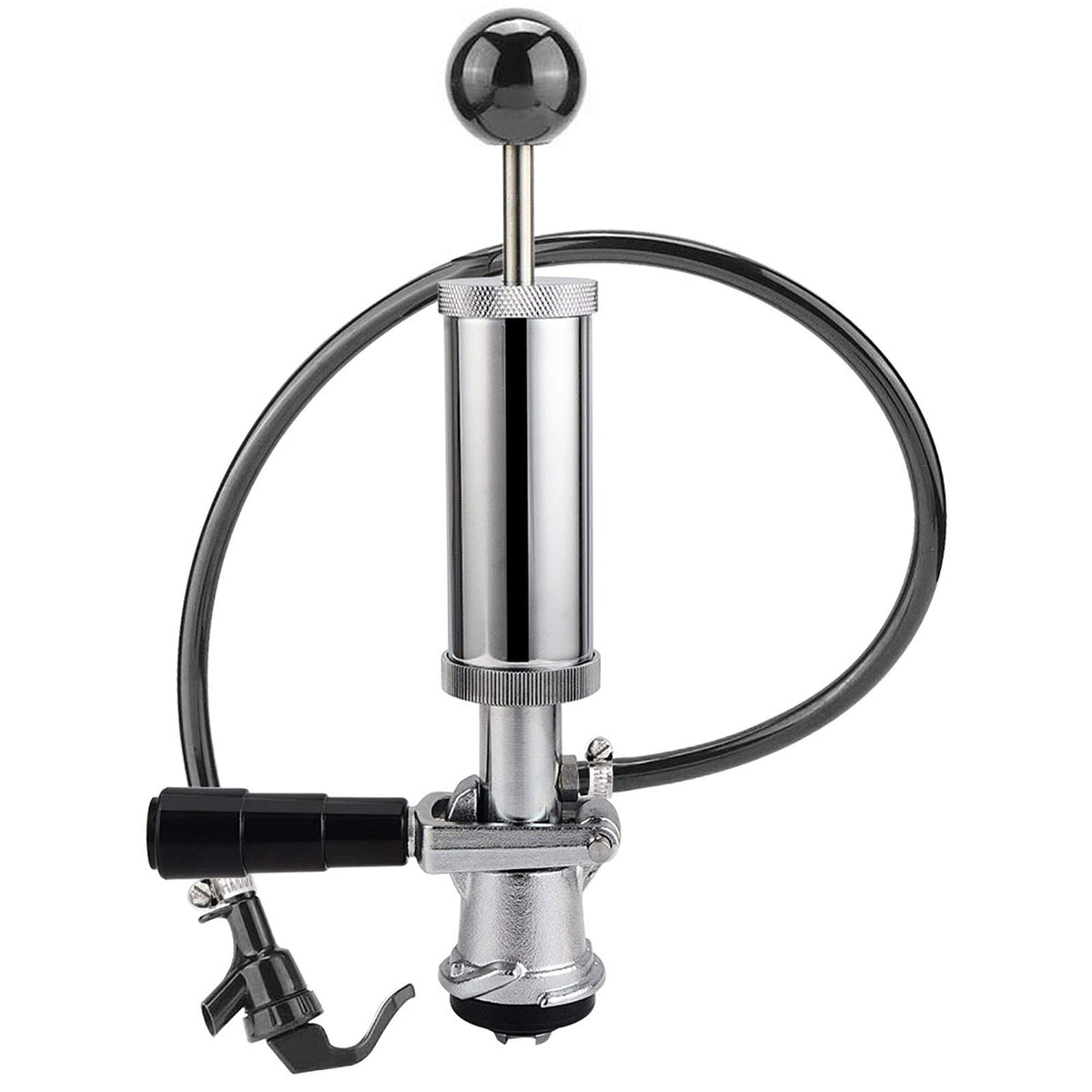 MRbrew Keg Party Pump with piston handle delivers smooth, controlled pours at gatherings.