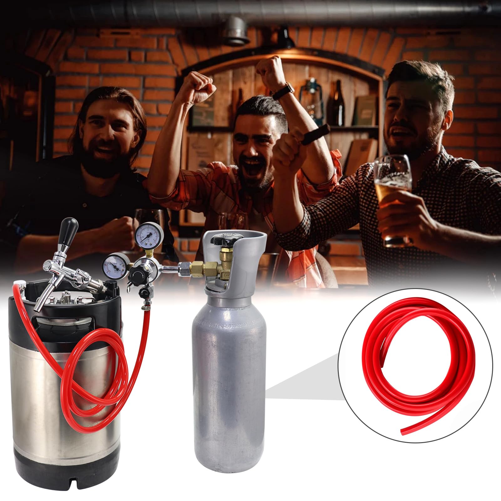 MRbrew long 10-foot tubing supports multi-keg configurations