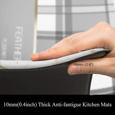 Mrcrypos non-slip PVC kitchen mat stays secure on slick floors