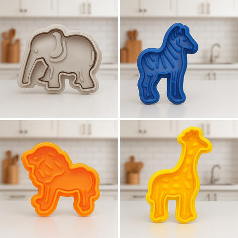 Mrs. Anderson's Baking lion cutter creates bold animal cookies