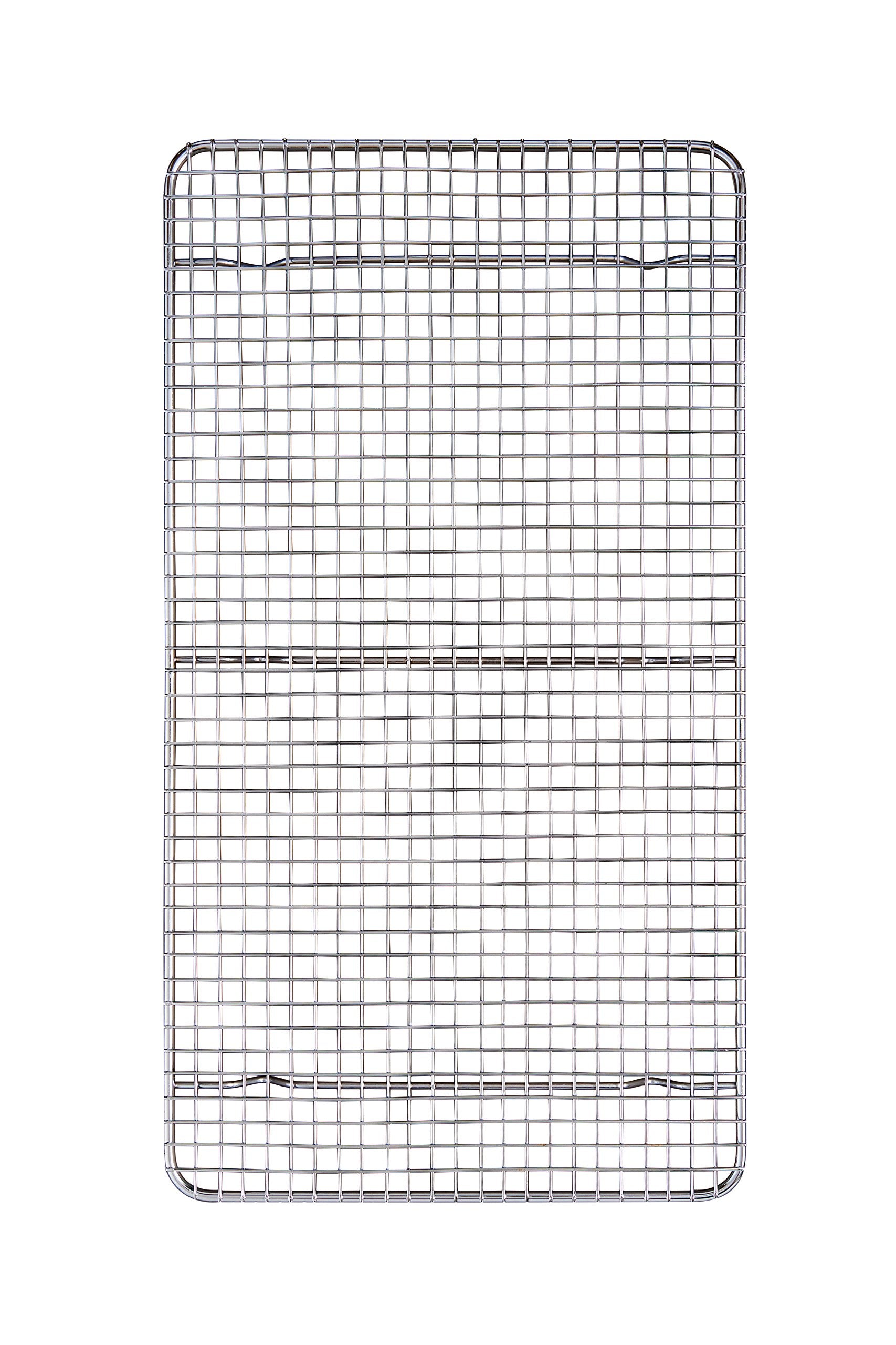 Mrs. Anderson's Baking cooling rack side view showing 10x18-inch size for even cooling