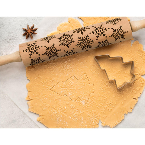 Mrs. Anderson’s Baking embossing rolling pin creates professional cookies and fondant accents.