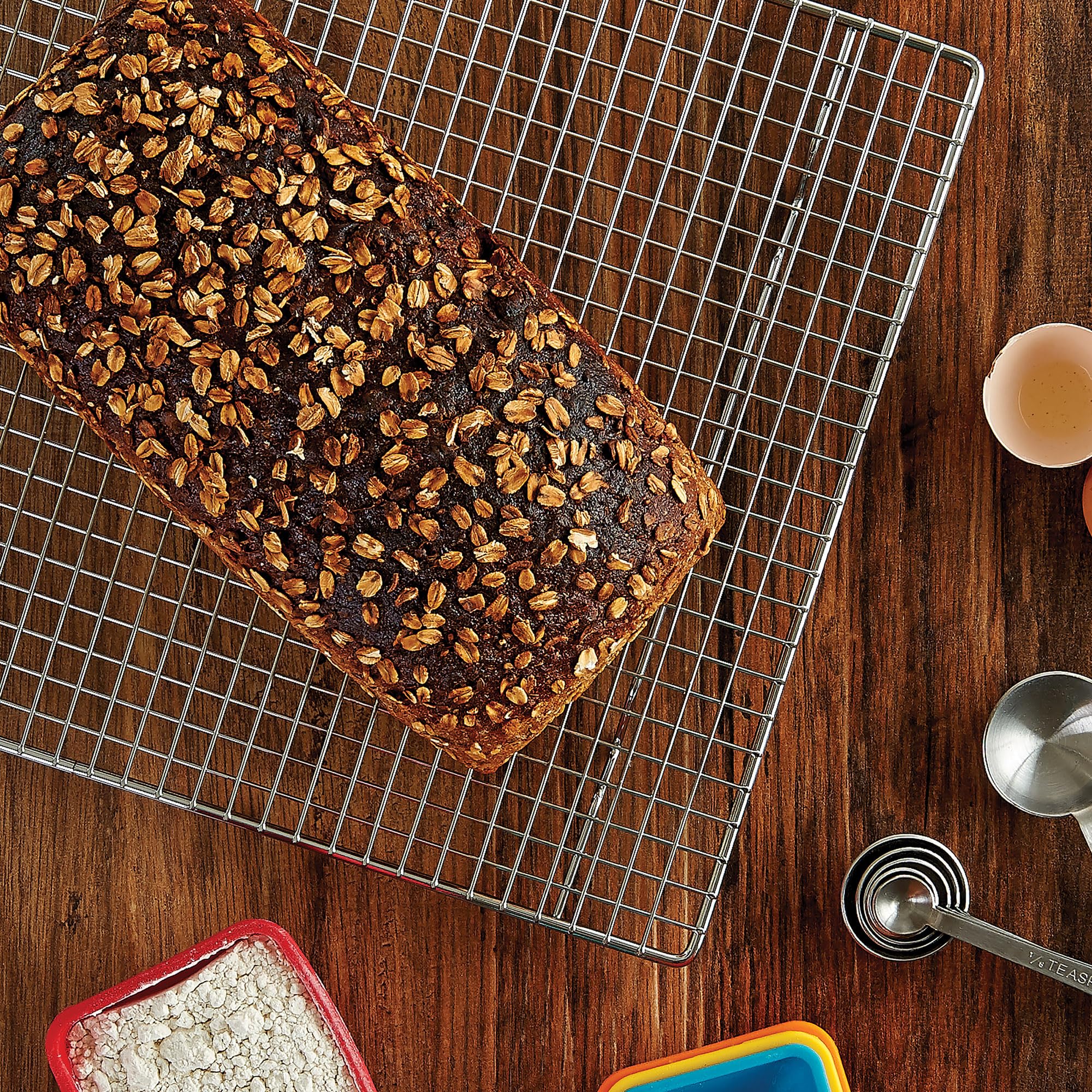 Mrs. Anderson's Baking half sheet rack elevates food for better airflow