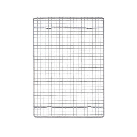 Mrs. Anderson's Baking half sheet rack in pan demonstrates elevated airflow for even bake