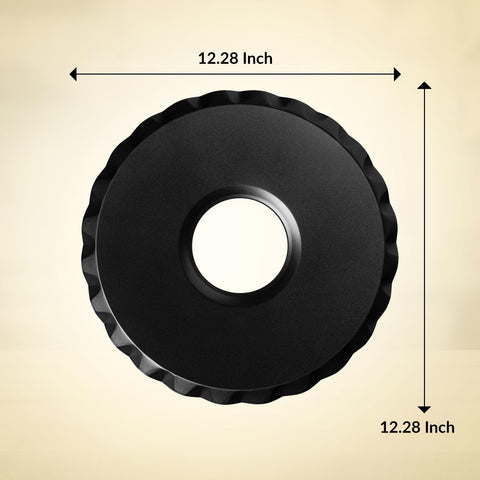 Mrs. Anderson's Pie Drip Catcher under-dish fit shows 10-inch compatibility for tidy bakes.