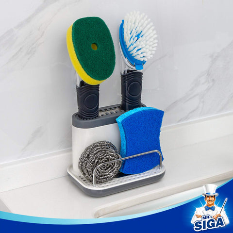 MR.SIGA sink caddy ventilated base holes speed drying and moisture control