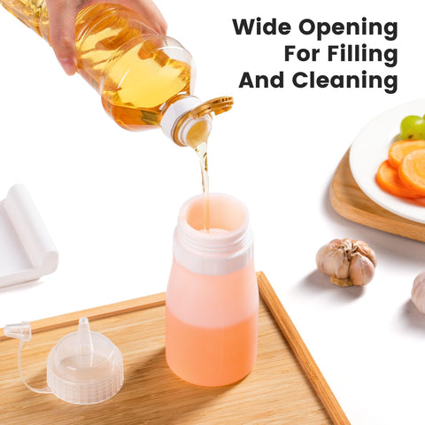 Mrsdry 12oz bottle set designed for oil, honey, and dressings.