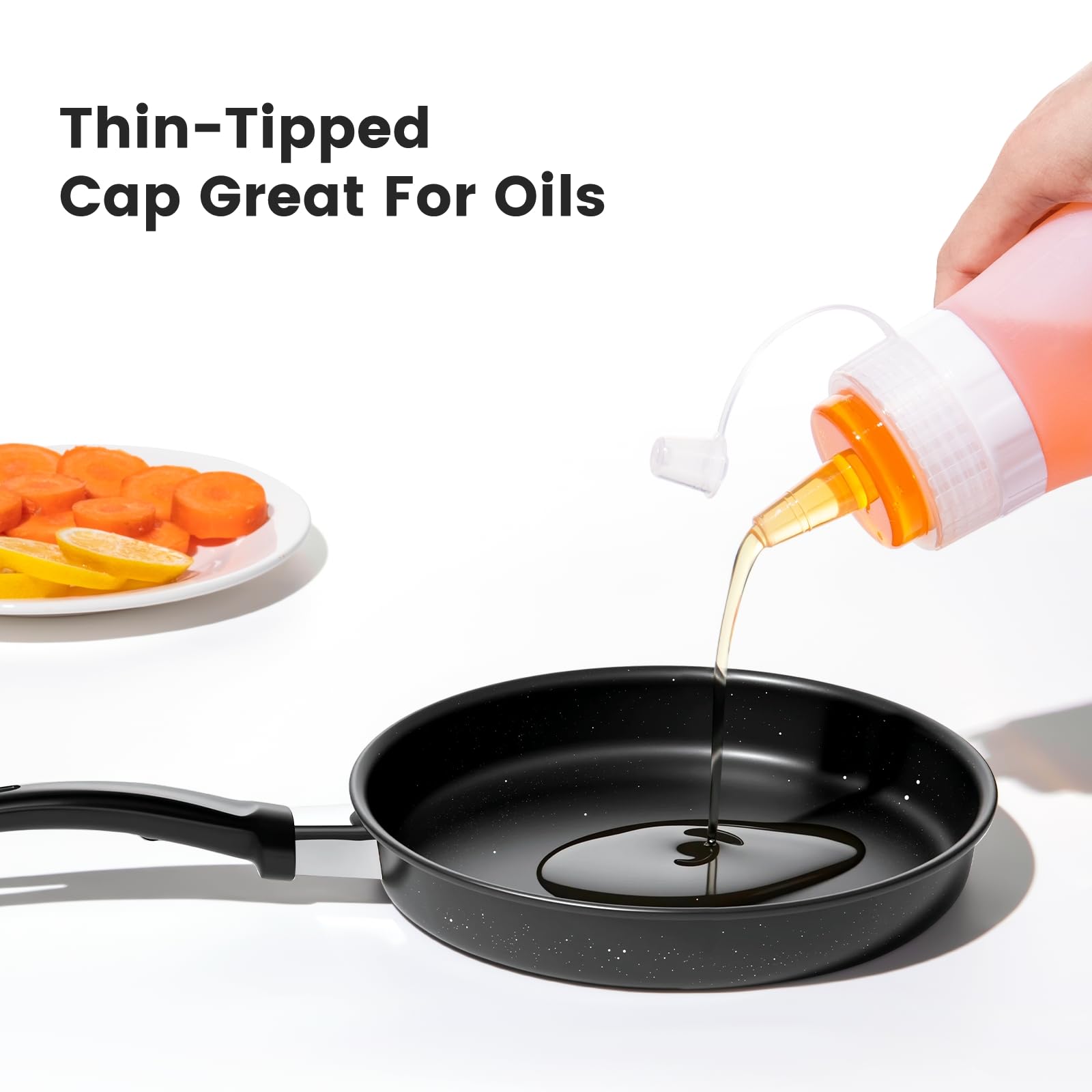 Mrsdry bottle wide opening facilitates easy filling of thick sauces.