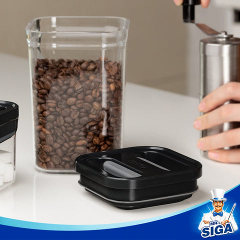 MR.SIGA airtight medium 1L container ideal for organized storage