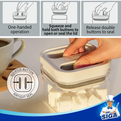 MR.SIGA BPA-free materials keep foods safe and visible