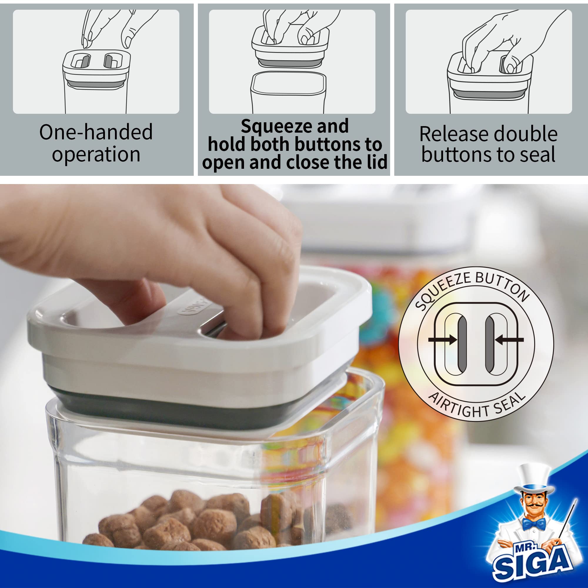 MR.SIGA small 12oz airtight container ideal for nuts.