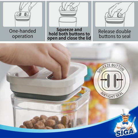 MR.SIGA small 12oz airtight container ideal for nuts.