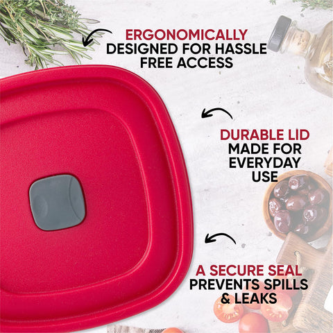 MRX Solutions 10-pack replacement lids for Rubbermaid containers, BPA-free, dishwasher safe