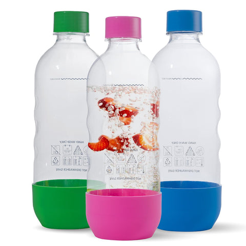 MRX Solutions 1L sodastream blue bottle—durable and BPA-free for daily sparkling water use.