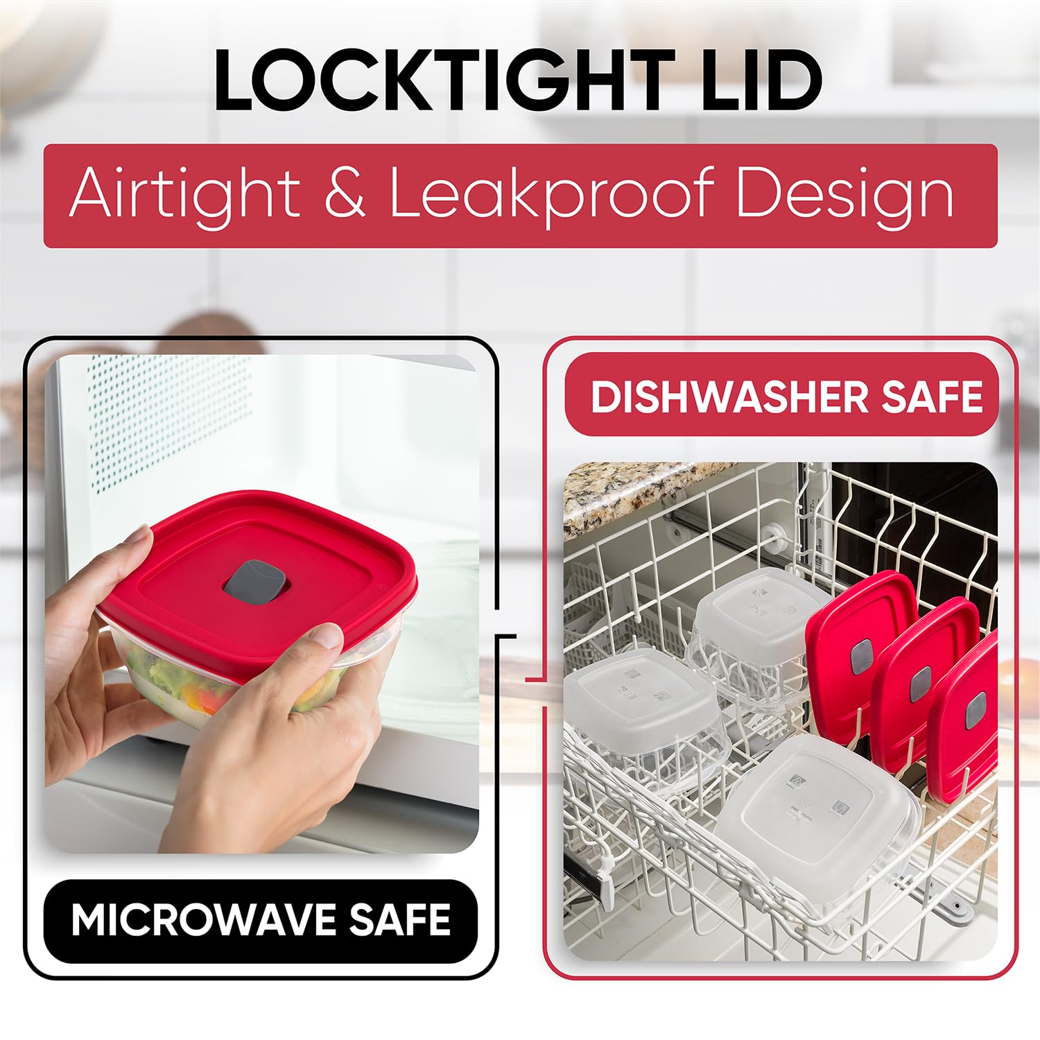 MRX Solutions vented lid ready for microwave use and top-rack dishwasher cleaning