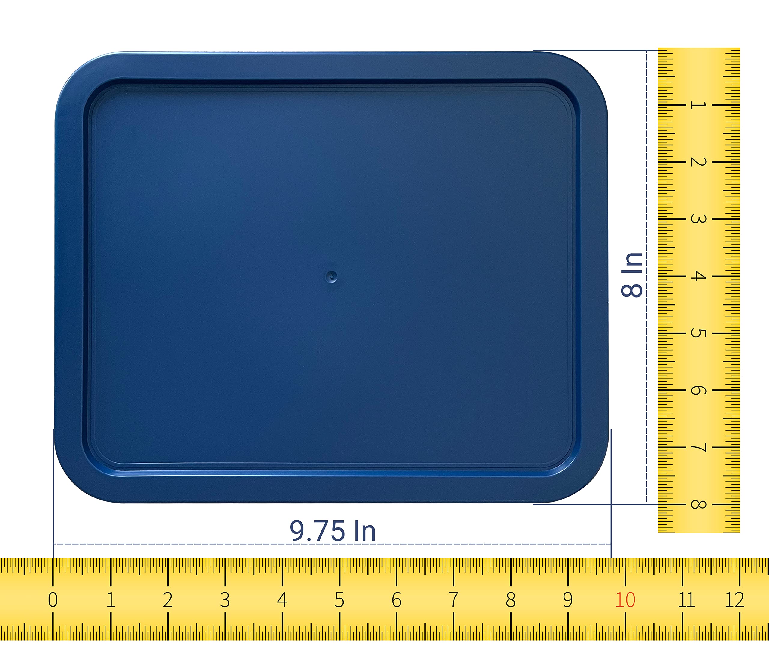 MRX Solutions Pyrex 7212-PC blue lid provides a tight, leak-free seal.