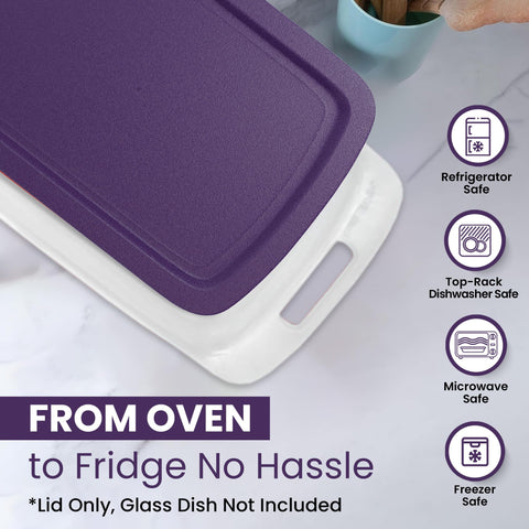 MRX Solutions Pyrex lid is freezer-safe for meal prep and storage.