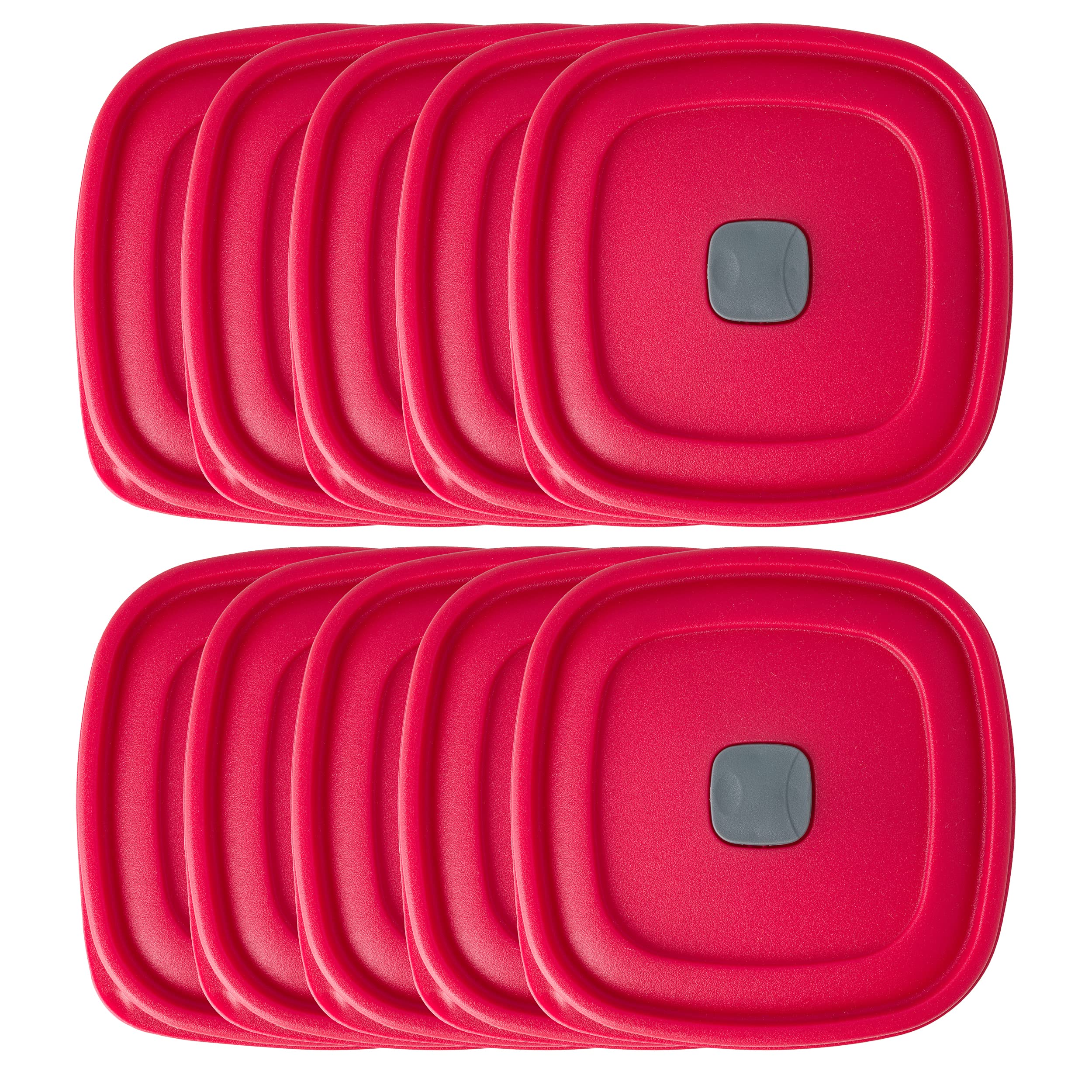 MRX Solutions steam-vent lid on Rubbermaid container reduces microwave splatter