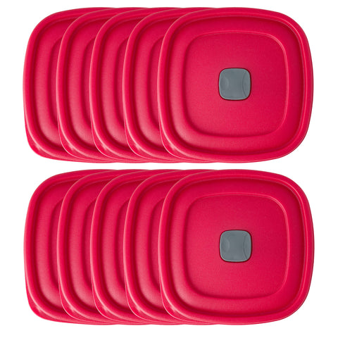 MRX Solutions steam-vent lid on Rubbermaid container reduces microwave splatter