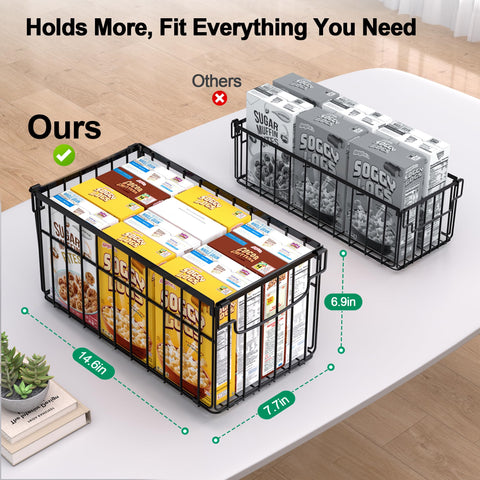 MSERCUOR freezer bins foldable with handles for easy lifting and space saving.