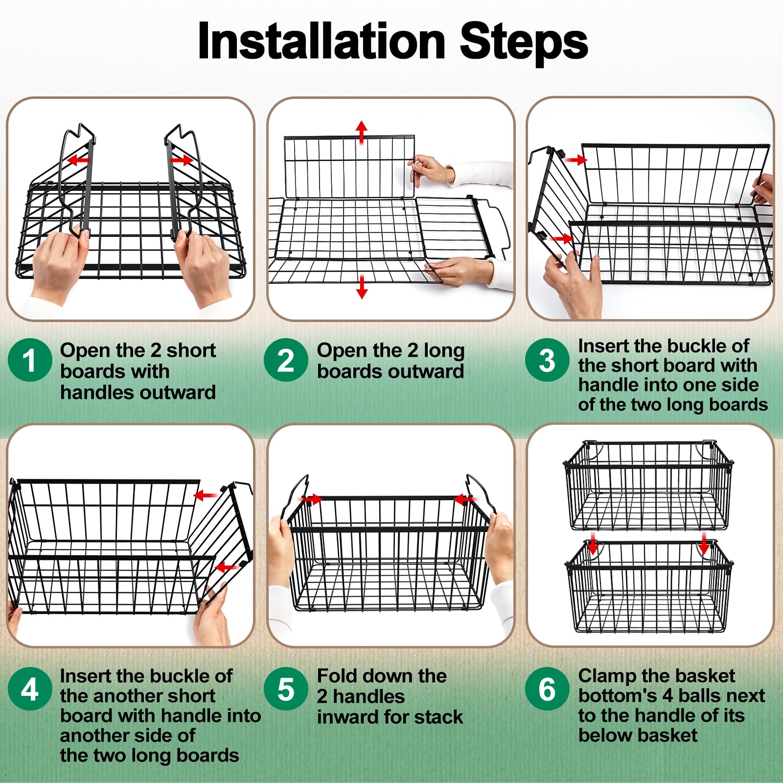 MSERCUOR kitchen organization bins keep contents visible and accessible.
