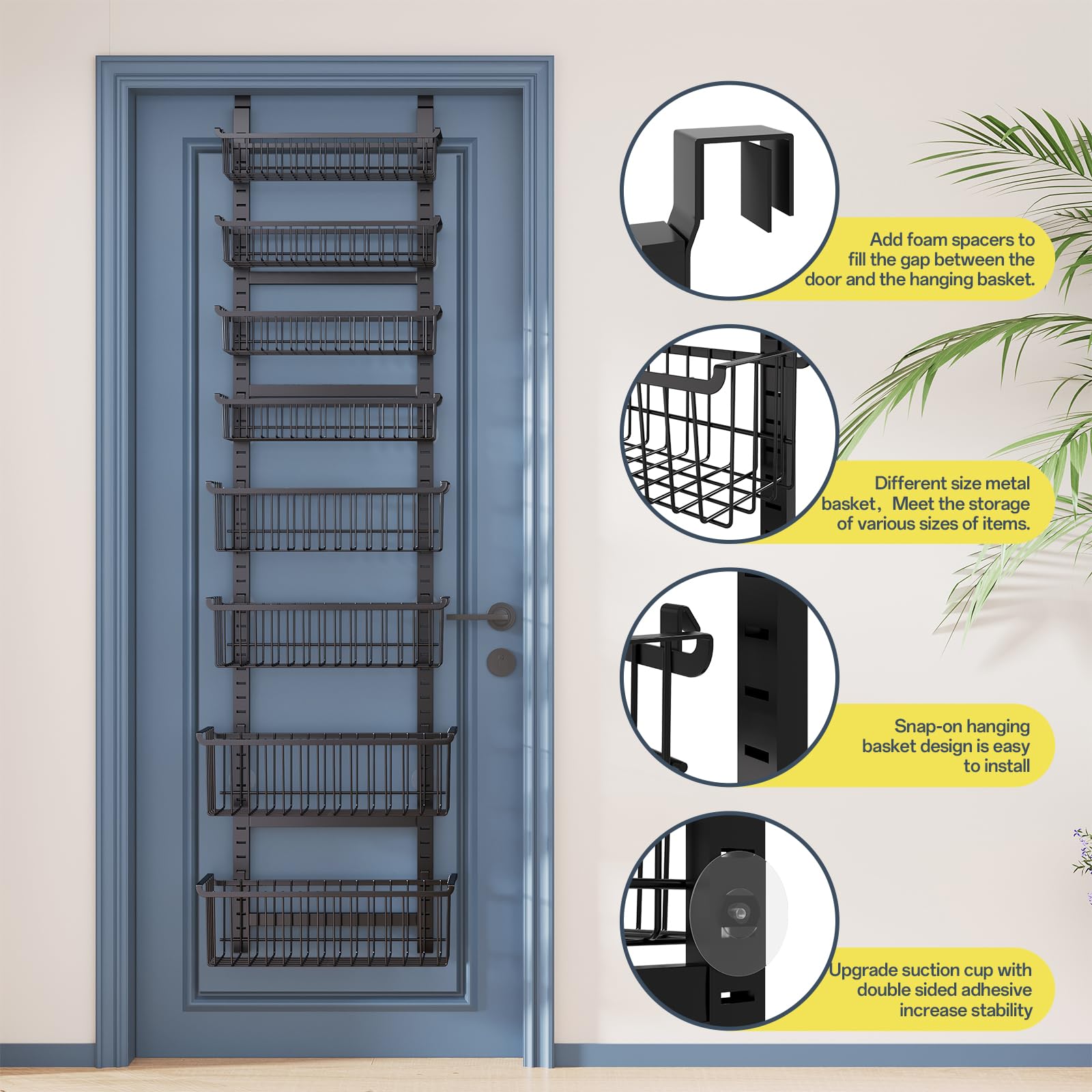 MSERCUOR metal rack uses a rust-resistant coating for durable daily use.