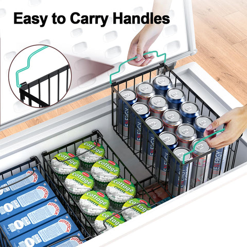 MSERCUOR open-frame bin promotes air circulation for quicker freezing.