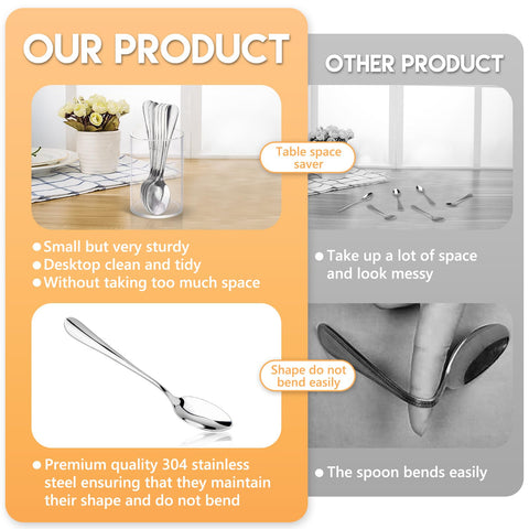 MSHUNKEJI 6-piece spoon set adds elegant dining detail