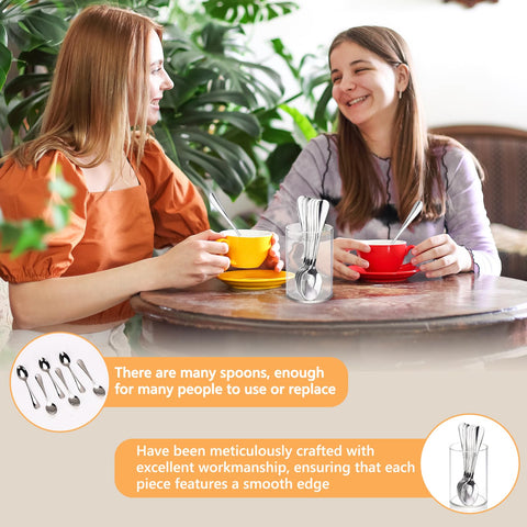 MSHUNKEJI silver tea party spoons for gatherings