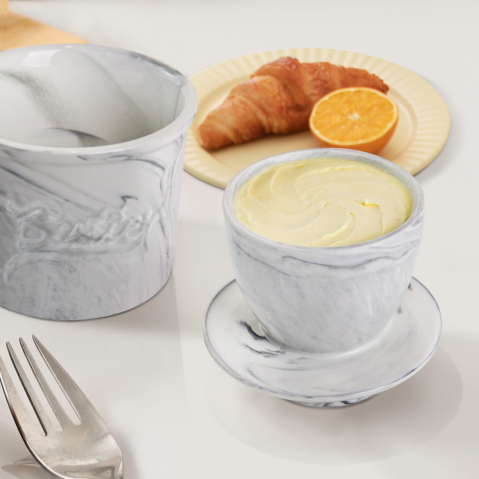 MSJGA easy-fill design simplifies loading butter for quick use.