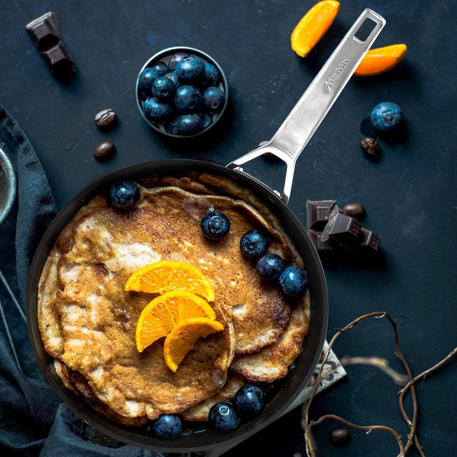 MsMk 7-inch frying pan induction-compatible for versatile stovetop use