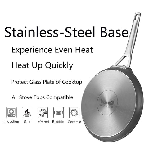 MsMk ceramic nonstick coating with diamond tech releases food easily