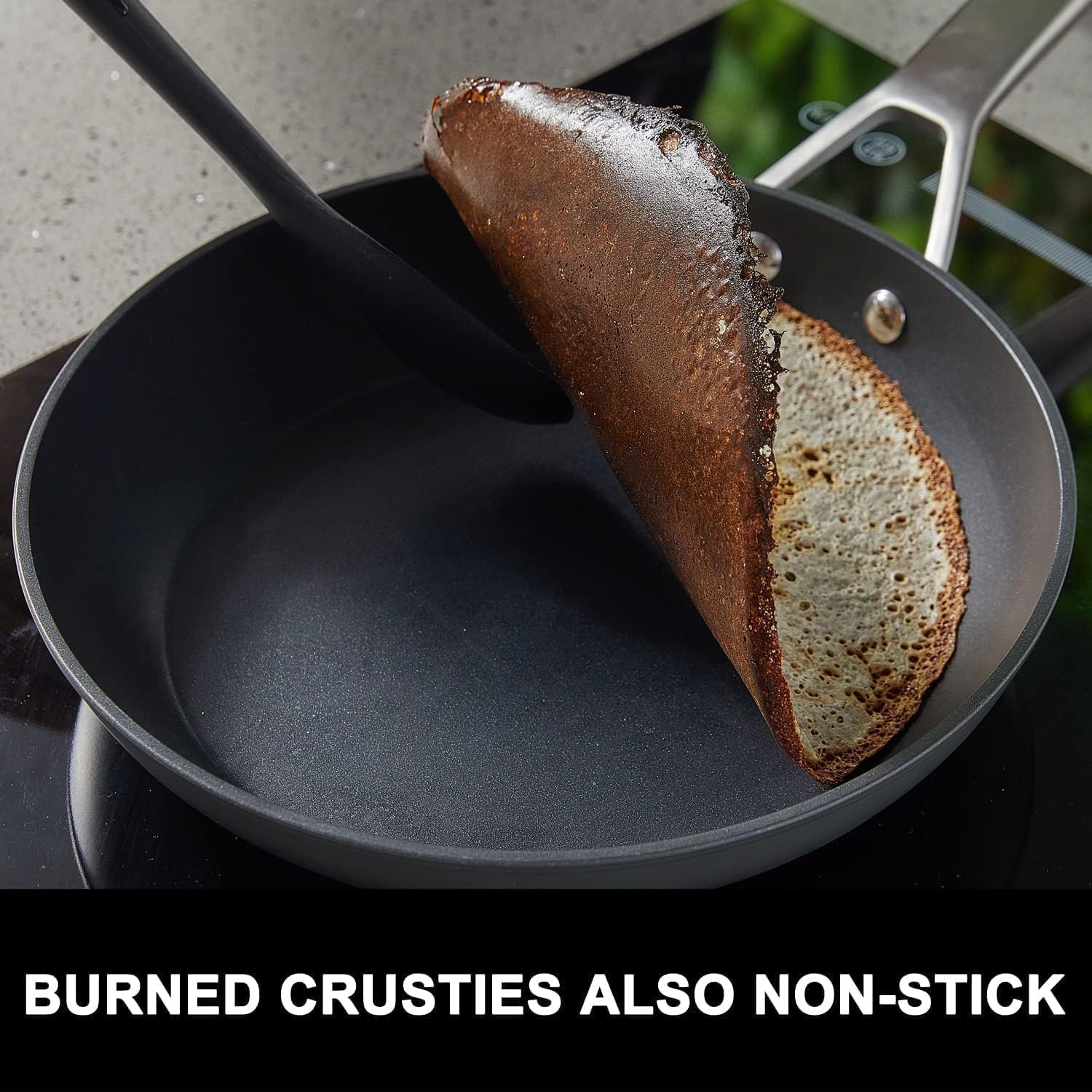 MsMk five-layer limestone coating visible for durable nonstick performance