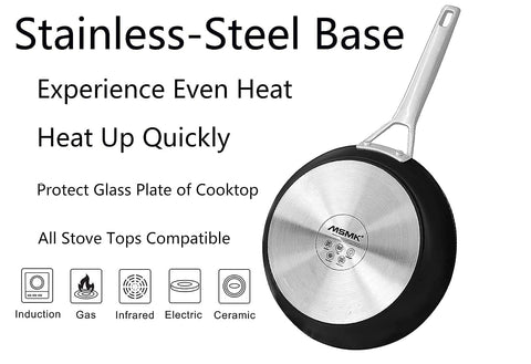 MsMk lid with tempered glass for easy monitoring while cooking