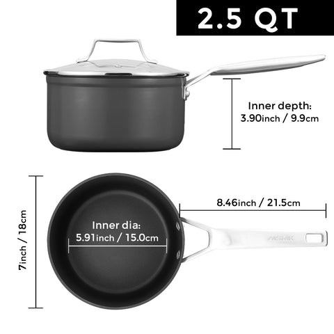 MsMk nonstick titanium ceramic diamond coating for effortless release