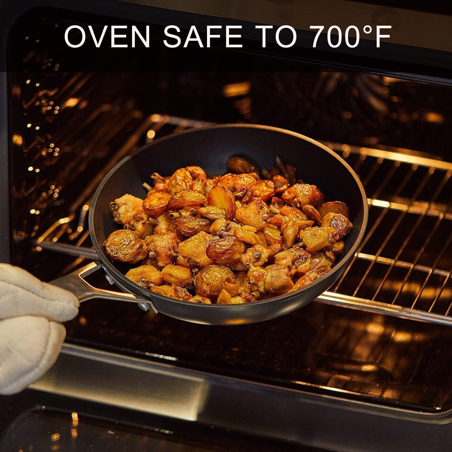MsMk oven-safe pan up to 700°F with lid