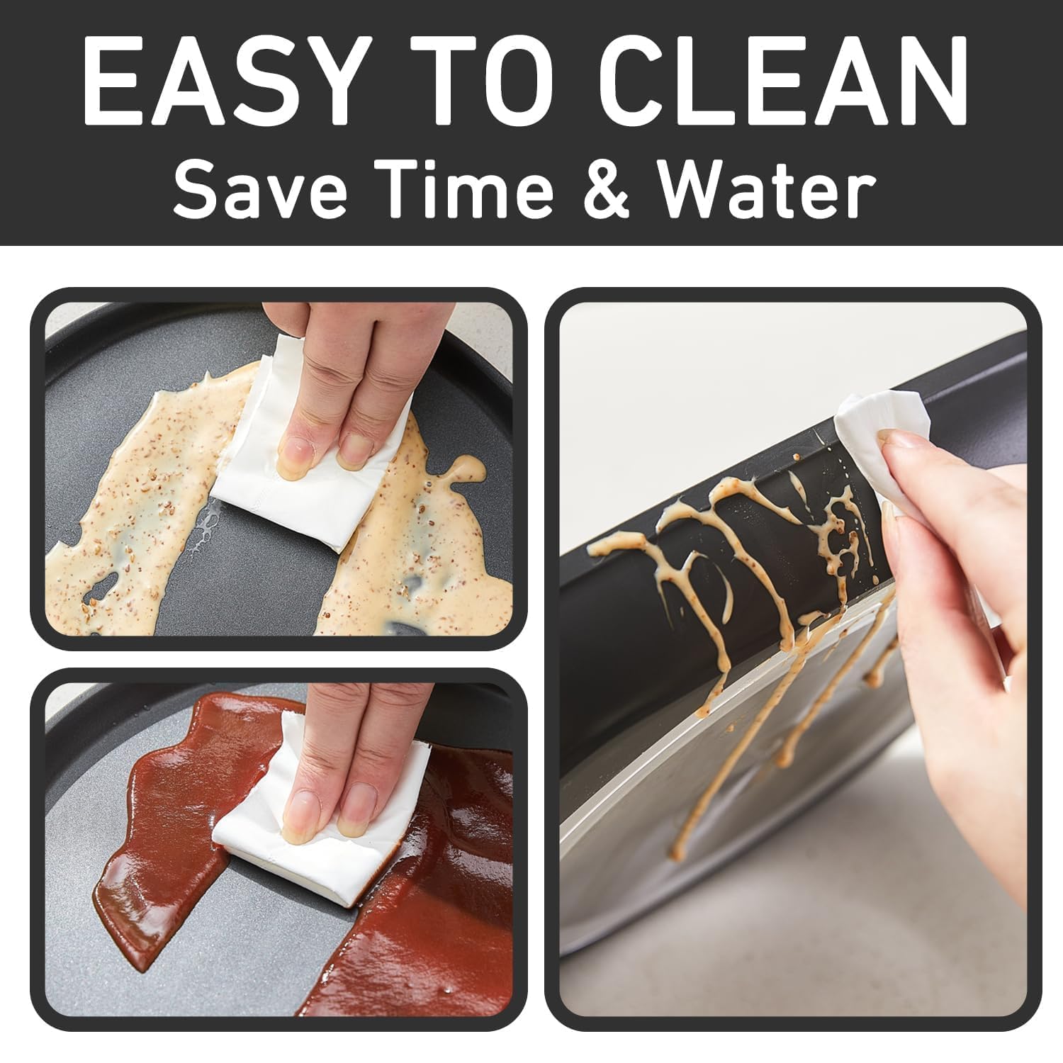 MsMk pan features 4mm base for fast even cooking