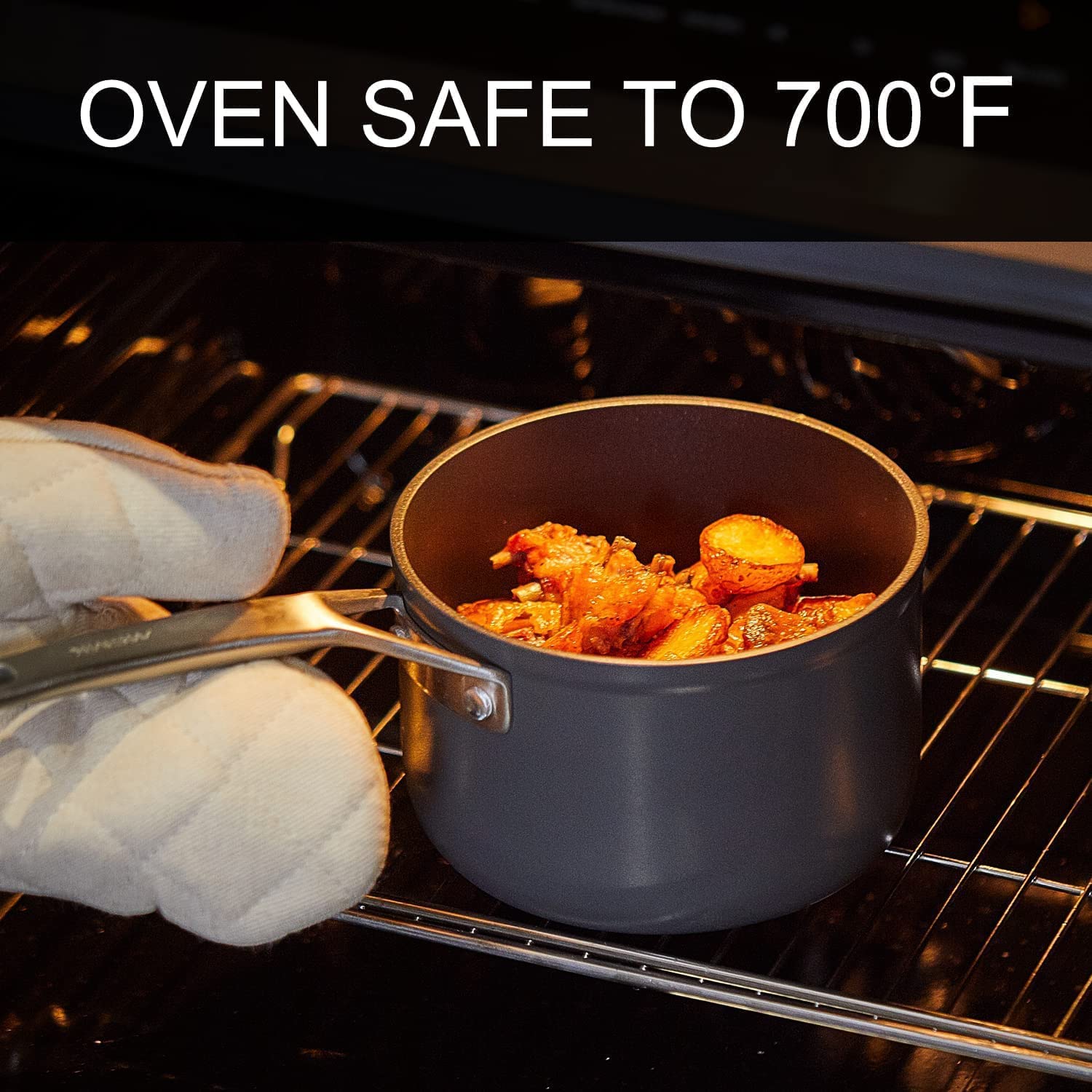 MsMk smooth stainless-steel bottom glides on the stove