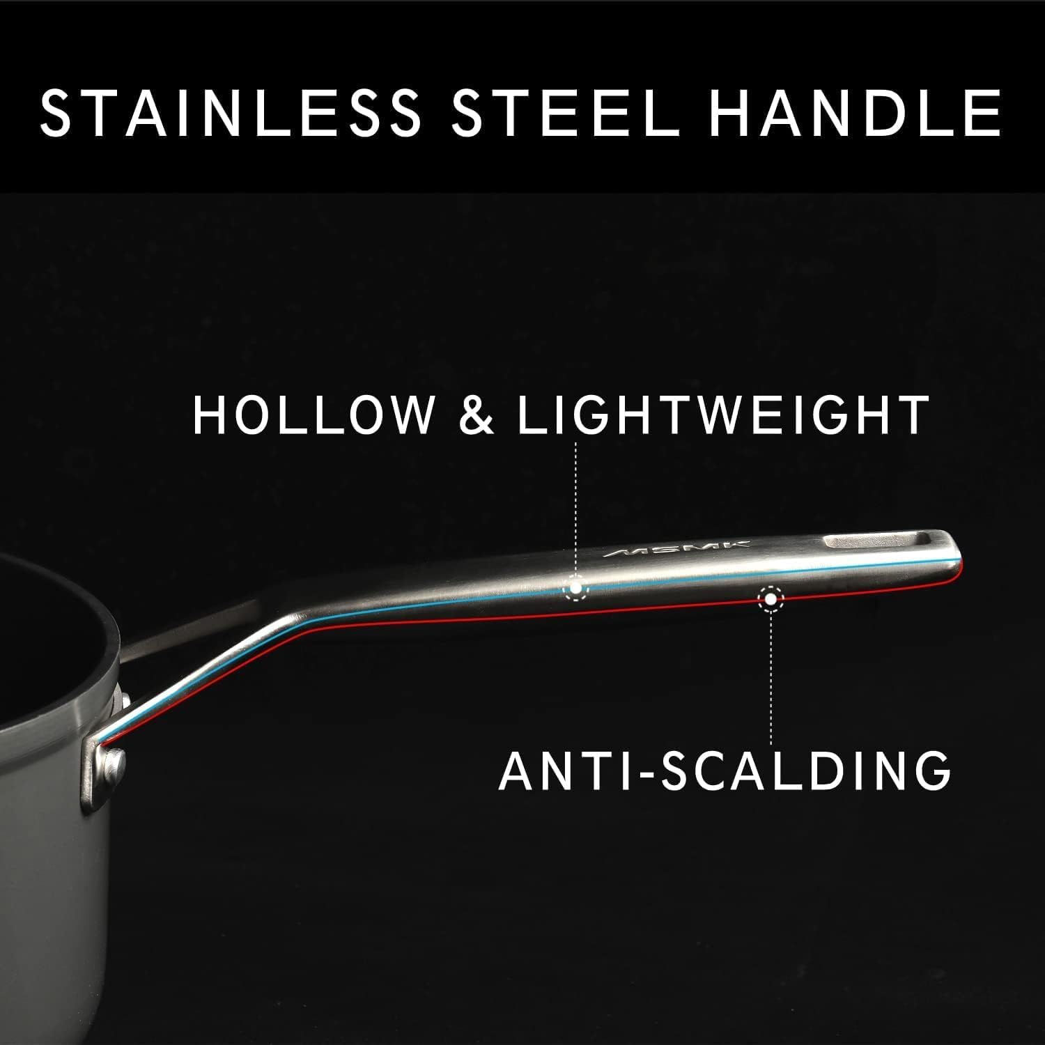 MsMk tempered glass lid stays clear for monitoring cooking